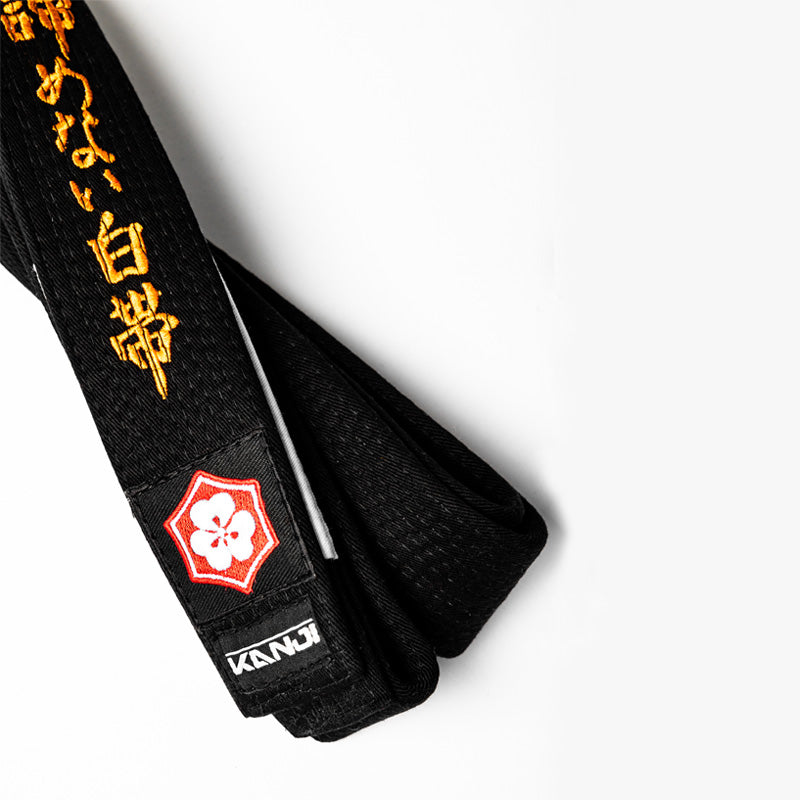 A WHITE BELT WHO NEVER QUIT EDITION — ORIGINAL belt collection detail