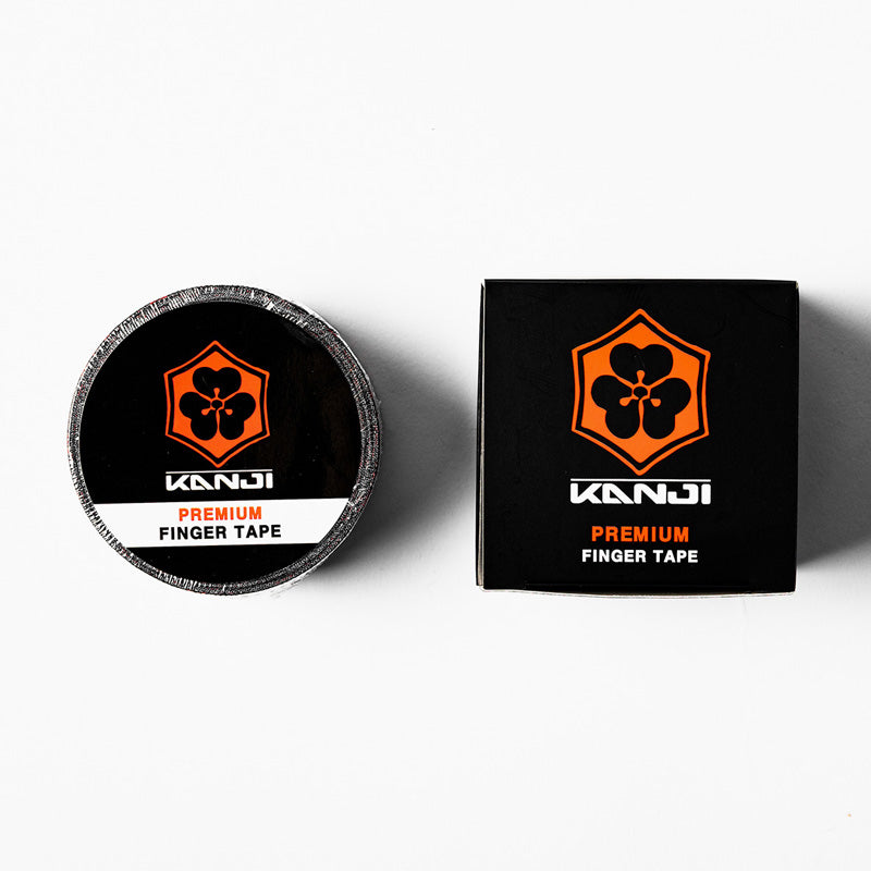 KANJI premium finger tape roll beside product packaging
